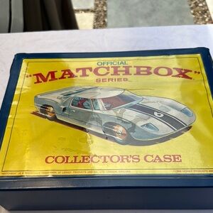 Matchbox Collector's Case with Car Design vintage style has callouts